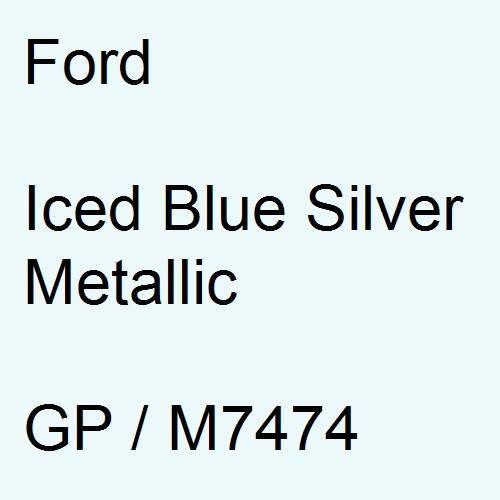 Ford, Iced Blue Silver Metallic, GP / M7474.